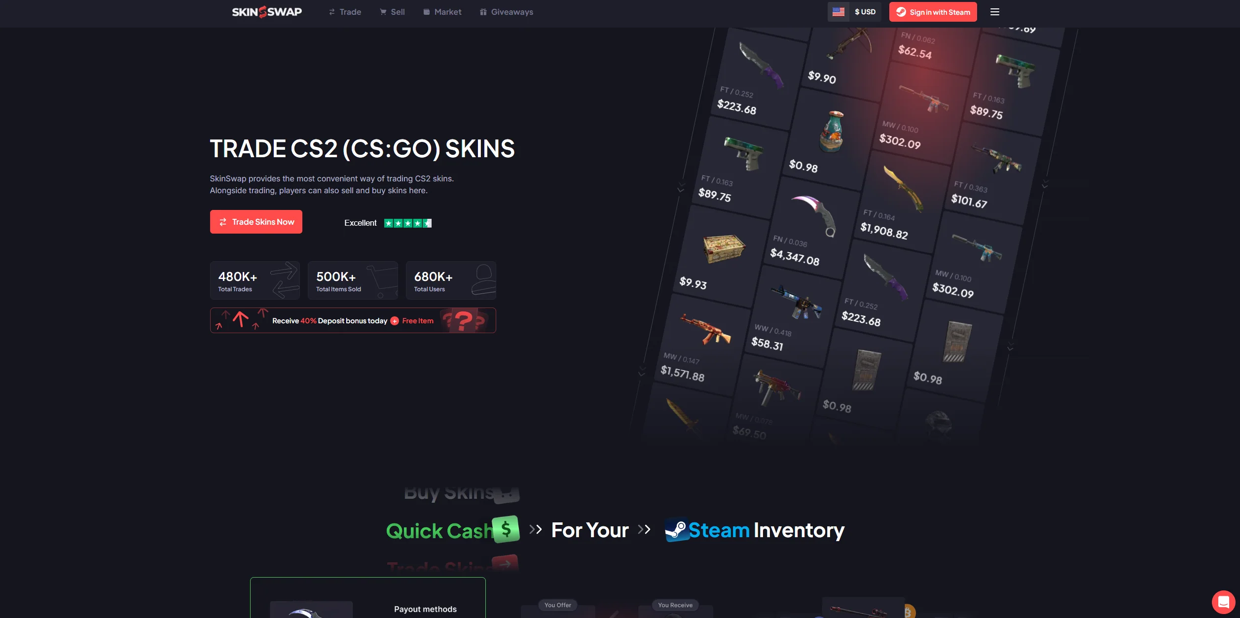 Landing page