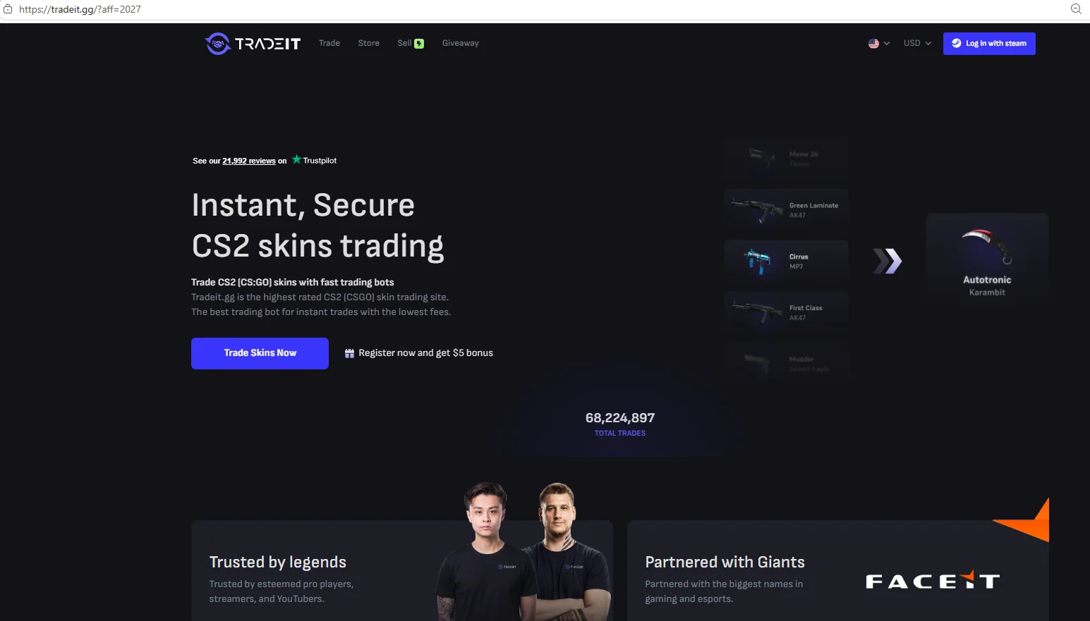 Sign in through Steam is the entire onboarding process