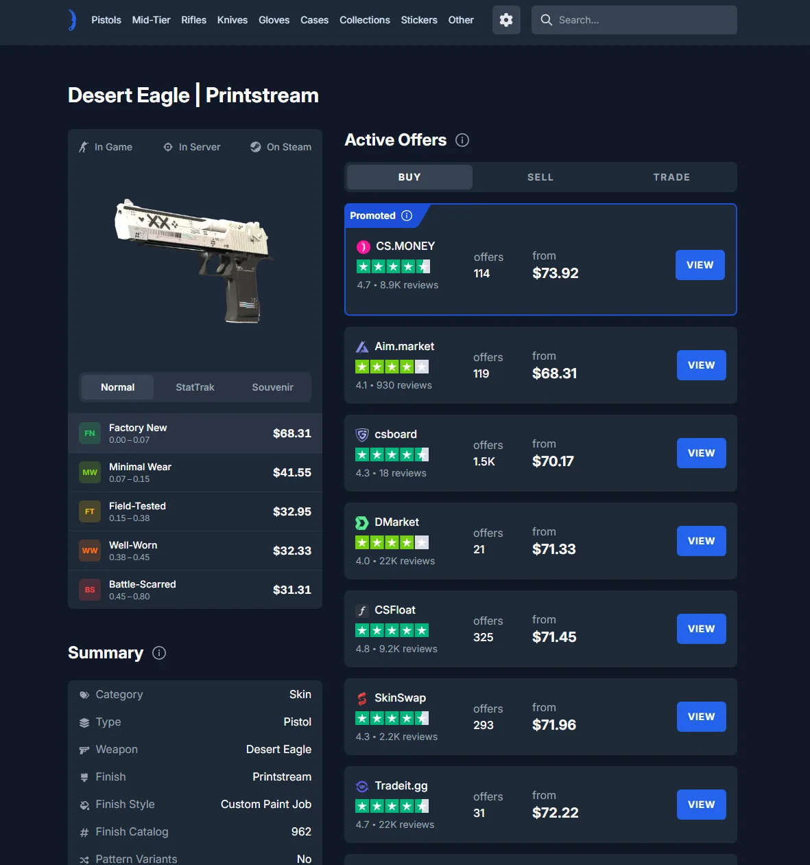 The buy side is where this platform earns its place